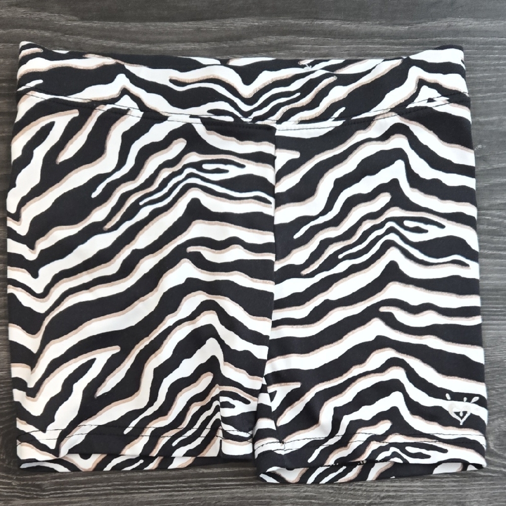 Justice Zebra Print Athletic Shorts
